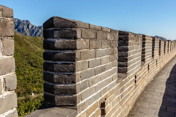 loophole in the great wall of china, brick wall fragment, china