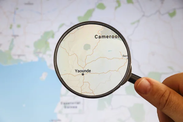 Yaounde, Camerún. Mapa político . — Foto de Stock