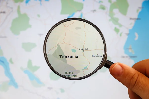 Dodoma, Tanzania. Political map.