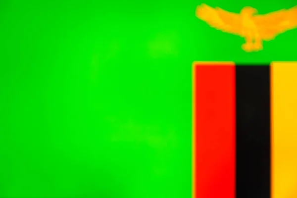 Bandeira nacional da Zâmbia — Fotografia de Stock