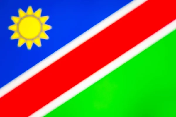 Nationale vlag van Namibië — Stockfoto