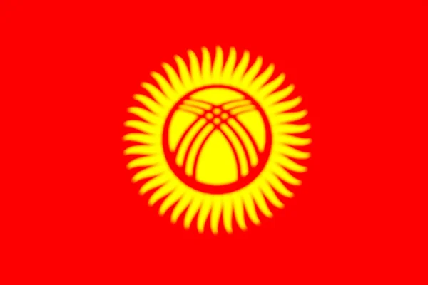 Bendera Nasional Kirgizstan — Stok Foto