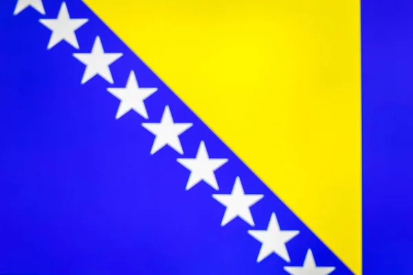 Nationalflagge von Bosnien und Herzegowina — Stockfoto