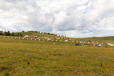 Budist manastırda bozkırlarında