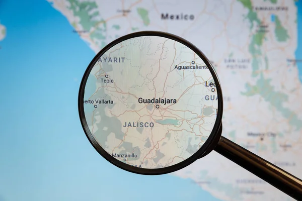 Guadalajara, Mexico. Political map.