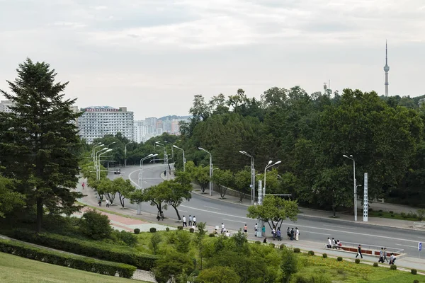 Sungri Street, Pyongyang, Corea del Norte — Foto de Stock