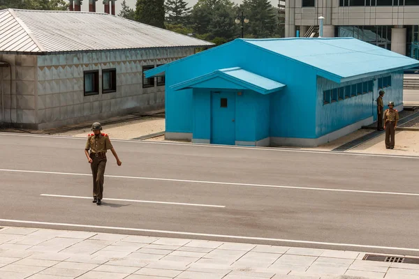 Frontière entre la Corée du Nord et du Sud — Photo