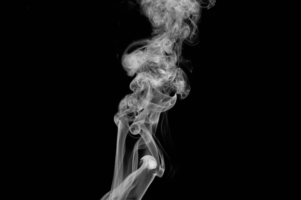 黒の背景、煙の背景に煙の動き, — ストック写真