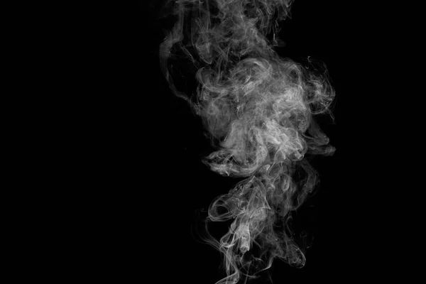 Movement of smoke on black background, smoke background, — Stock Photo, Image