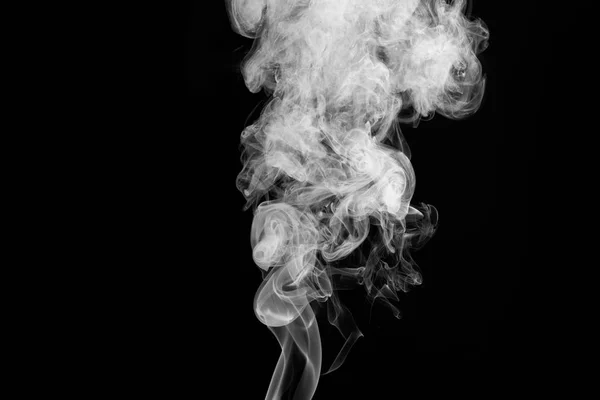 Mozgás a füst a fekete háttér, füst háttér, — Stock Fotó