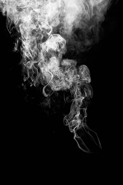 Movimento del fumo su sfondo nero, sfondo fumo , — Foto Stock