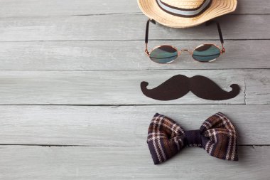 Mutlu Babalar gün arka plan veya kart. Üstte görüntü