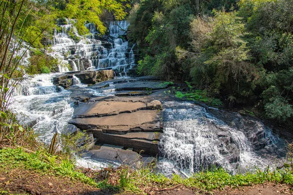 Gyönyörű Nemzeti Park Fahéjas Brazília Pihenőhely Séta Hegyekben — Stock Fotó