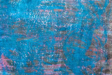 Yaşam ve derinlik vermek için suluboya ve akriliklerle boyanmış arkaplan dokuları olan ormanlar