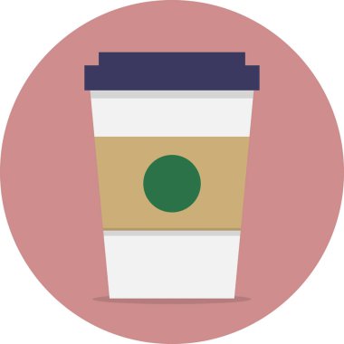 Yeşil Logolu Basit Kahve Fincanı