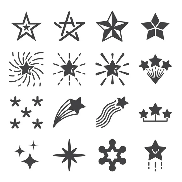 Estrella iconos vector conjunto — Archivo Imágenes Vectoriales