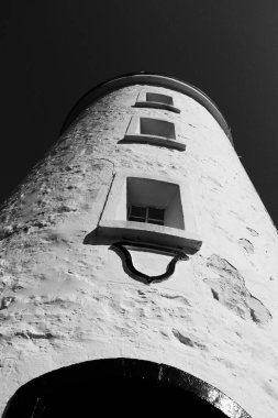 Bruny Adası, Tazmanya, Avustralya 'daki ıssız deniz feneri..