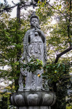 Tokyo, Japonya 'daki Zojoji Tapınağı' nda Kannon Heykeli