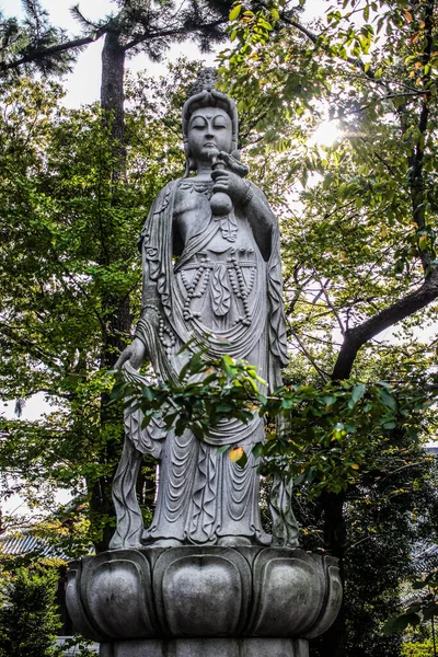 Statue Kannon Temple Zojoji Tokyo Japon — Photo