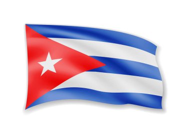 Küba'ya bayrak beyaz sallayarak. Rüzgar Amerikan bayrağı.