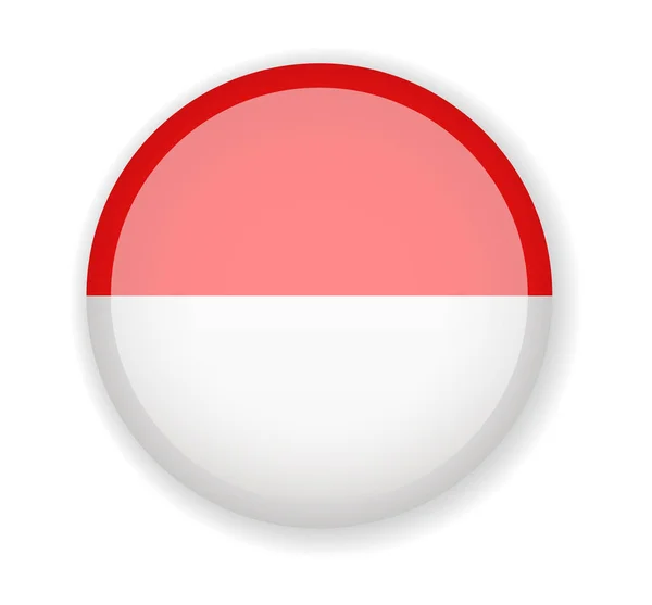 Bendera Monaco Bulatkan Ikon Terang Ilustrasi Vektor - Stok Vektor