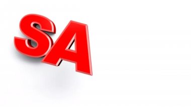 Yazıt Satılık Beyaz bir arka plan üzerinde görüntülenir. 4k biçimlendirmek