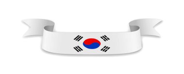Güney Kore bayrağı dalga şerit şeklinde.