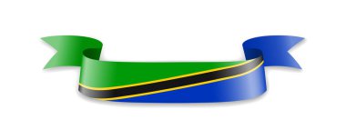 Tanzanya bayrak dalga şerit şeklinde.