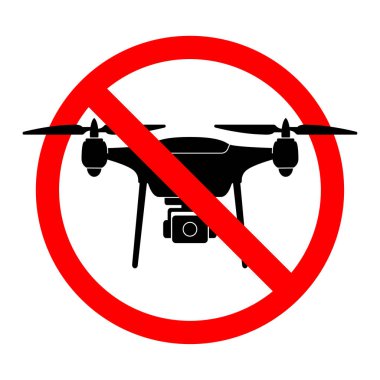 Drone ile hiçbir drone bölge işareti uçuşlar yasak