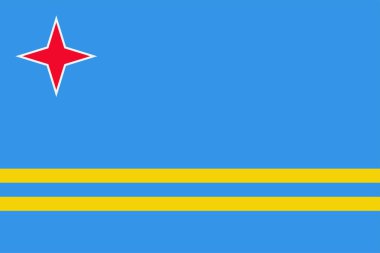 Aruba bayrağı. Aruba egemen devlet bayrağı