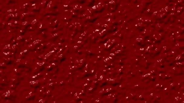 Темно Красная Движущаяся Жидкость Напоминающая Кровь Лоукостер Анимация — стоковое видео