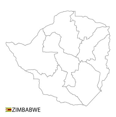 Vietnam haritası, ülkenin siyah beyaz ana hatları. Vektör illüstrasyonu