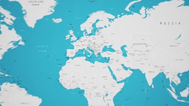 Animasyon Ulusal Bayrağıyla Dünya Haritasında Belarus