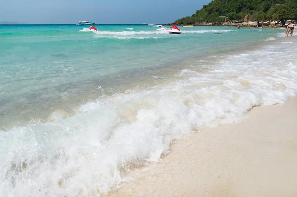 Plaża Morska Wyspie Niedaleko Pattaya — Zdjęcie stockowe