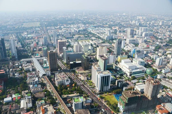 Bangkok Pohled Věže Baiyoke Sky — Stock fotografie