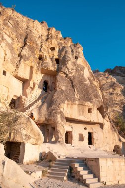 Goreme Açık Hava Müzesi, Kapadokya / Türkiye - Haziran 2019: Goreme Açık Hava Müzesi gezginler için popüler bir yerdir.