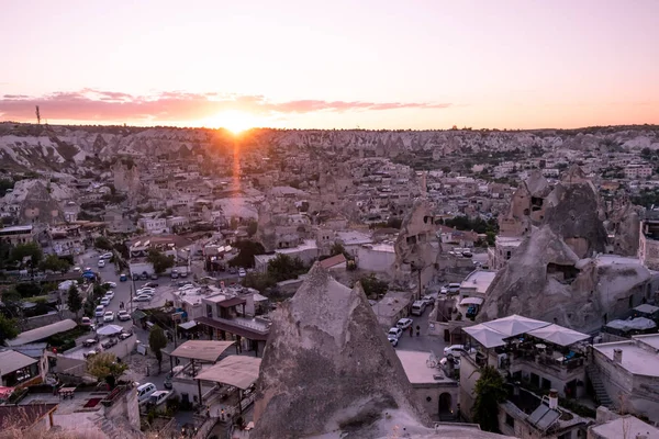 Goreme Cappadocia Nevsehir Törökország 2019 Június Panorama Cityscape Photo Goreme — Stock Fotó