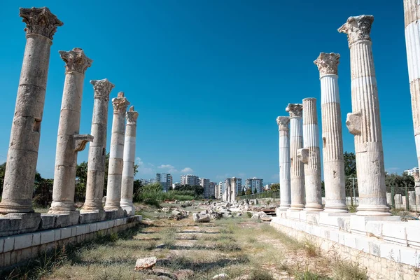 Ruinas Pompeya Antigua Ciudad Pompeya Una Pequeña Ciudad Antigua Ciudad — Foto de Stock