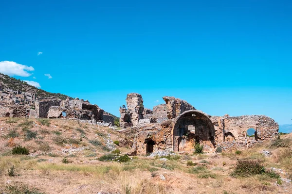 Ruinas Del Anamurium Antiguo Teatro Ciudad Anamur Turquía — Foto de Stock