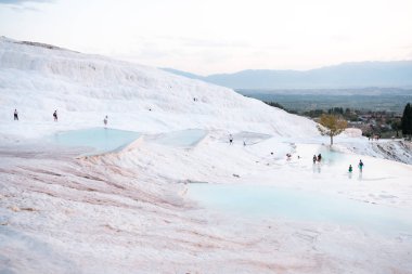 Pamukkale, Denizli / Türkiye - Haziran 2019: Pamukkale Türkiye 'de 