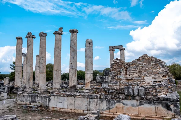 Afrodísias Afrodísias Templo Afrodite Está Ruínas Afrodísias Cidade Antiga Turquia — Fotografia de Stock