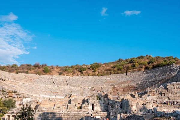 Celsus Library Знаходиться Руїнах Ефеса Стародавнього Міста Місті Ефес Ізмір — стокове фото