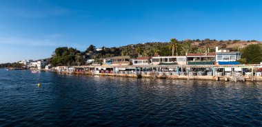 Bodrum Kasabası, Bodrum / Türkiye - Eylül 2019: Gumusluk Bodrum Kasabası 'nın en popüler vilayeti