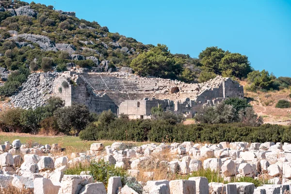 Patara Ancient City, Ruins of Patara Ancient City Theater in Antalya, Turkey