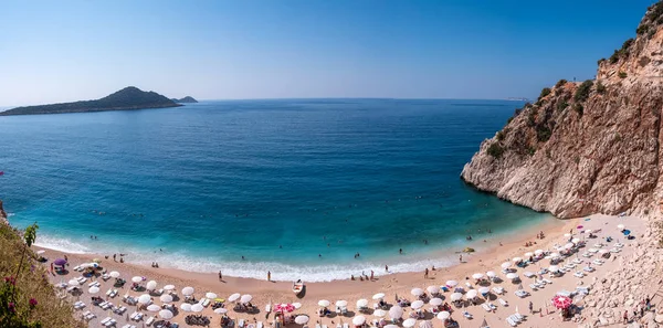 Kaputas Beach Kaputas Beach Beroemd Strand Van Wereld Kas Antalya — Stockfoto
