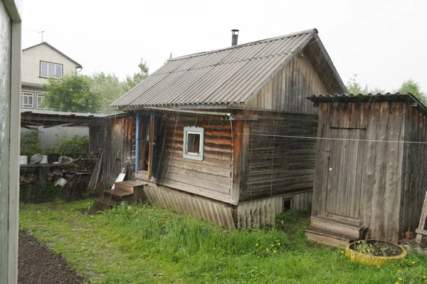 Holiday Village Russian North Rainy Season — Stock Photo, Image