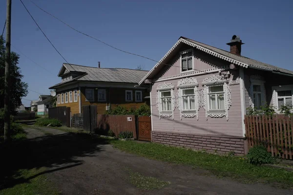 Dorf Russischen Norden — Stockfoto