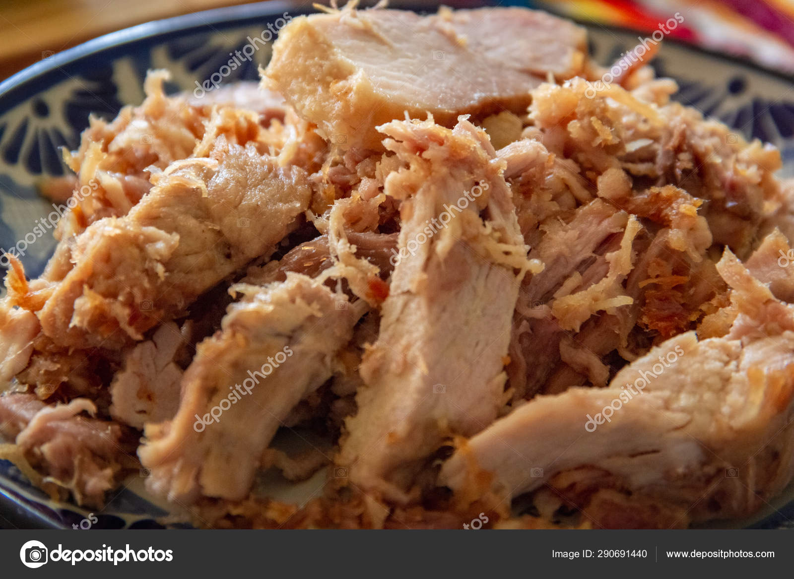 Carnitas Pork Carnitas Plate Traditional Carnitas Puebla — Stock Photo
