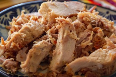 Carnitas-Pork Carnitas, Puebla geleneksel carnitas Plaka