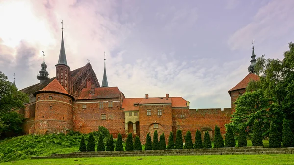 Catedral Gótica Século Xiv Frombork Aqui Nicolau Copérnico Foi Enterrado — Fotografia de Stock